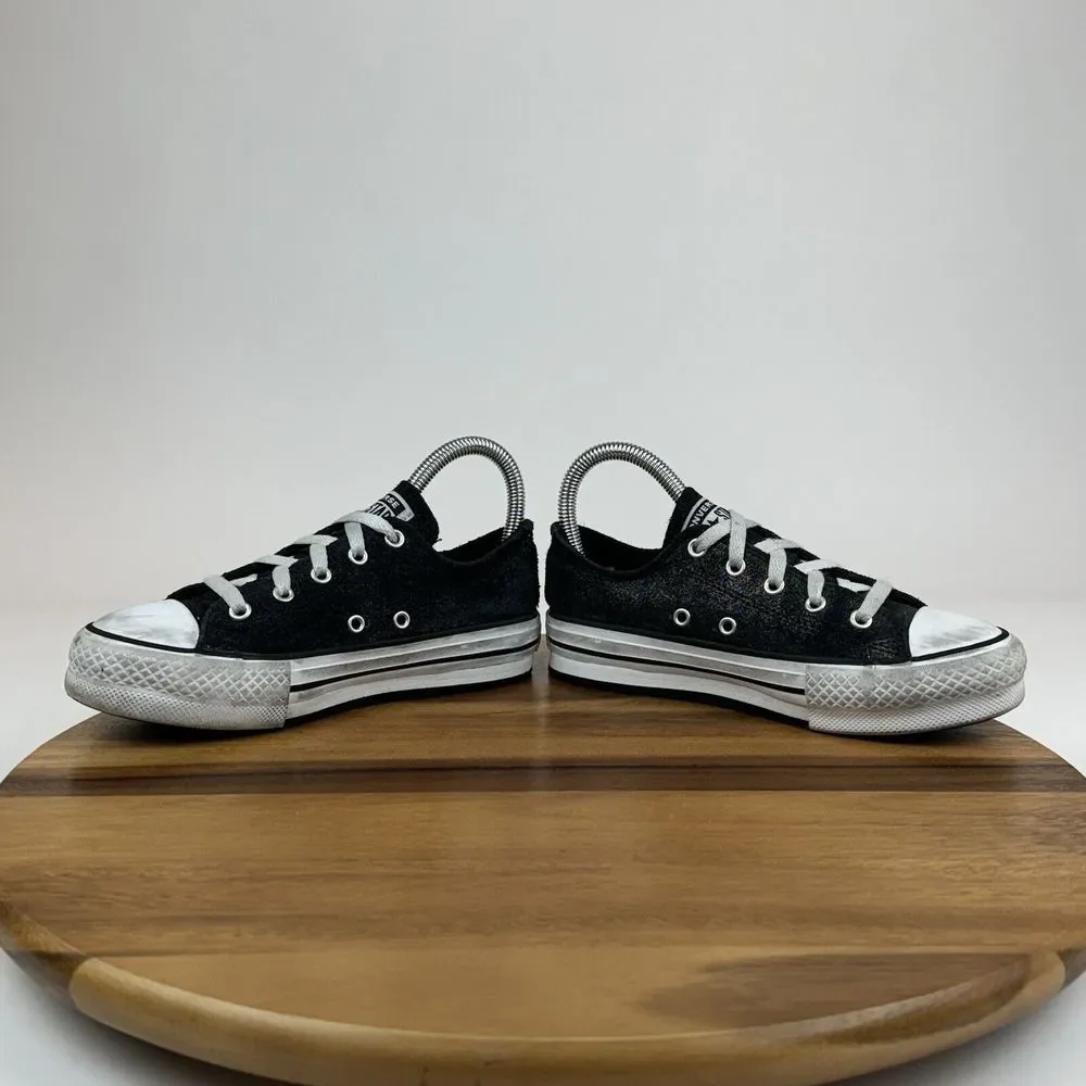 Big Kids Converse CTAS Lift Platform Shiny Suede Sneakers Shoes Size 2‎ Y